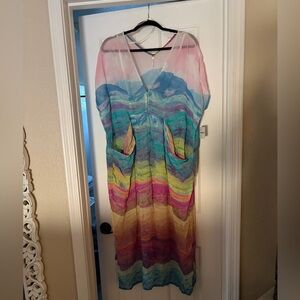 NWT Free People Vibrant & Colorful, Swimsuit / Lounge Coverup NWT, Size M
